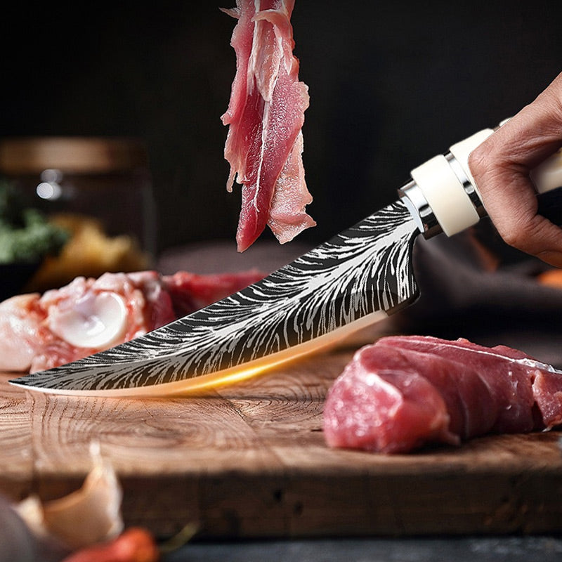 💝Neujahrsangebote💝Scharfe Geweih-Ausbeinmachete mit Machete und Geschenkbox