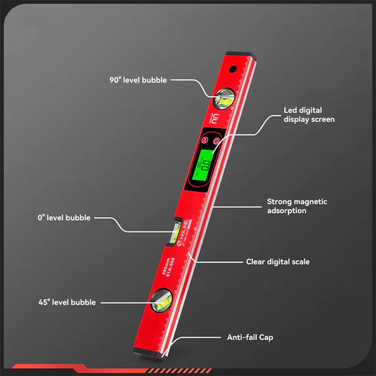 Multifunktionaler Präzisions-Magnet-Nivellierer mit LCD-Digitalanzeige
