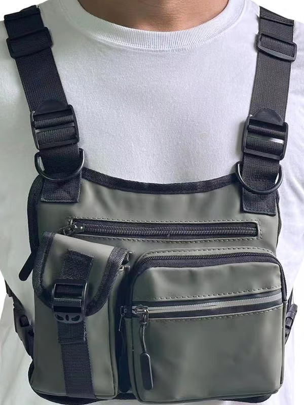 🔥Multifunktionale taktische Brusttasche mit verstellbarem Reißverschluss