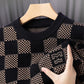 🔥 Herren kariert gedruckt Mock Neck Verdickter Pullover Pullover