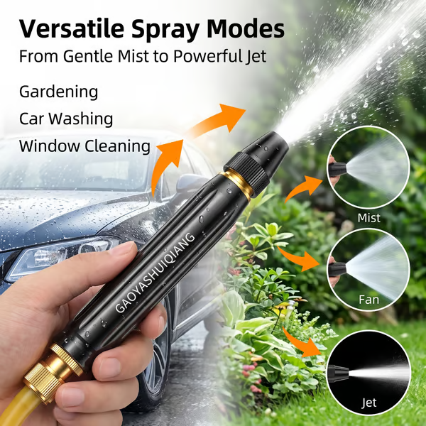🔥Letzter Tag: 60 % Rabatt – Hochdruck-Wasserpistole – Vielseitiges Reinigungsgerät für Auto, Garten & Haushalt 💦
