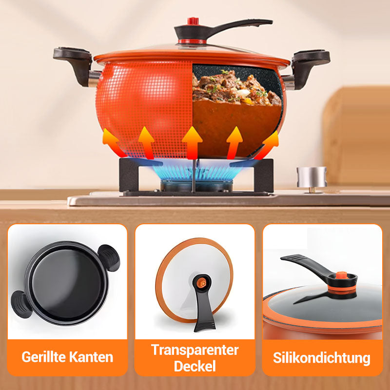 📢Zeitlich begrenzt 50% RABATT🍲Mikro-Schnellkochtopf mit großem Fassungsvermögen
