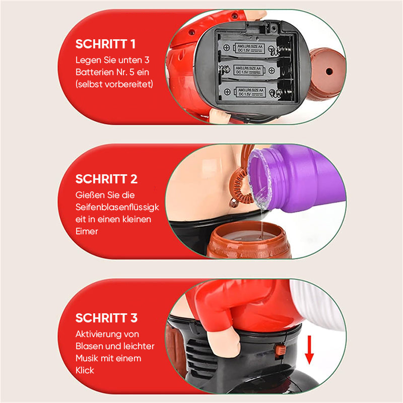 🎁HEISSER VERKAUF 50% RABATT🔥Weihnachtsmann Seifenblasenmaschine