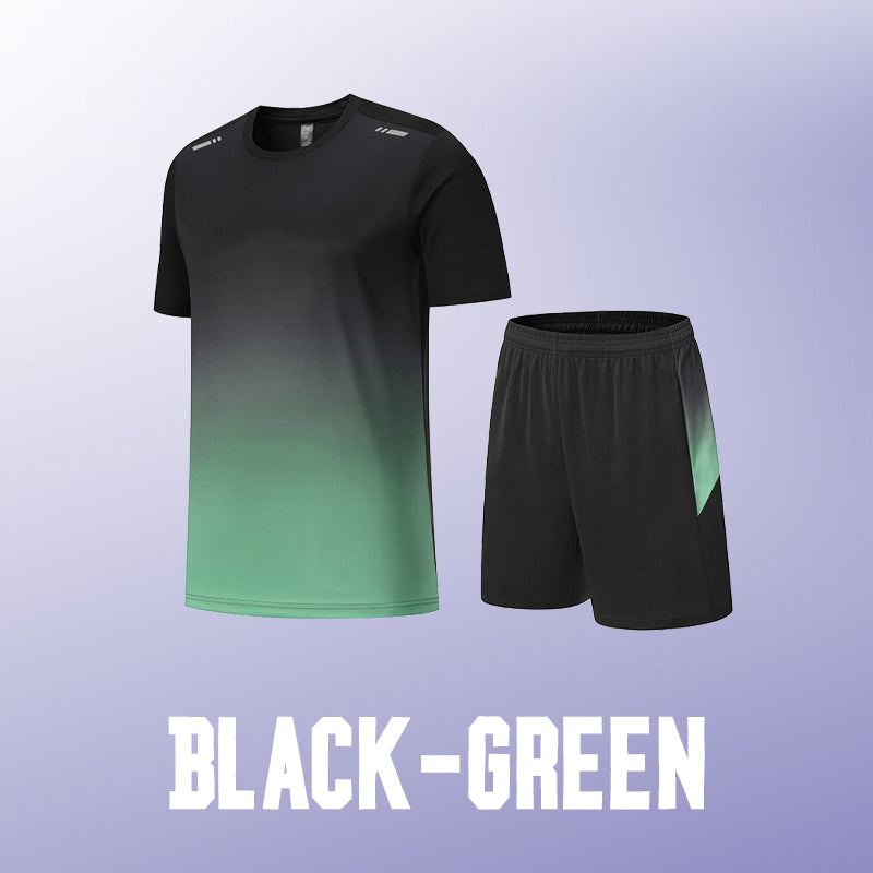 Sport-Set für Herren mit T-Shirt & Shorts – atmungsaktiv & schnelltrocknend
