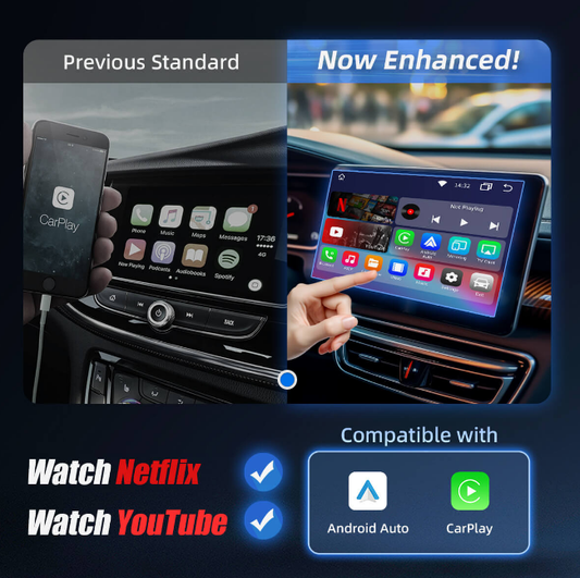 Drahtloses CarPlayAndroid Auto & YoutubeNetflix Adapter