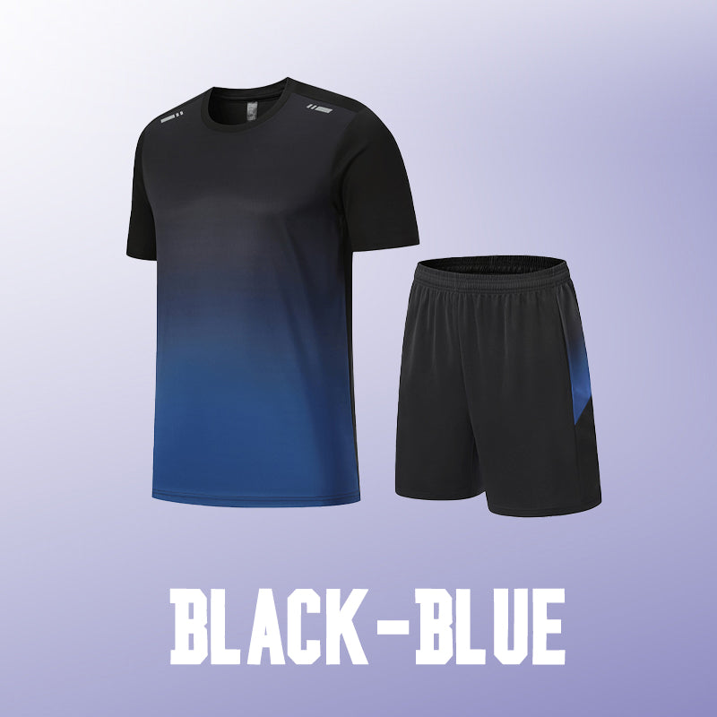 Sport-Set für Herren mit T-Shirt & Shorts – atmungsaktiv & schnelltrocknend