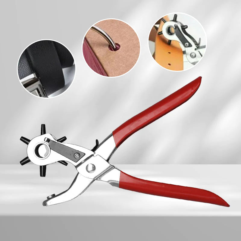 🔧 Multifunktions-Lochzange für Gürtel & Leder – runde, flache & ovale Löcher, ideal für Handwerker & Heimwerker 🛠️