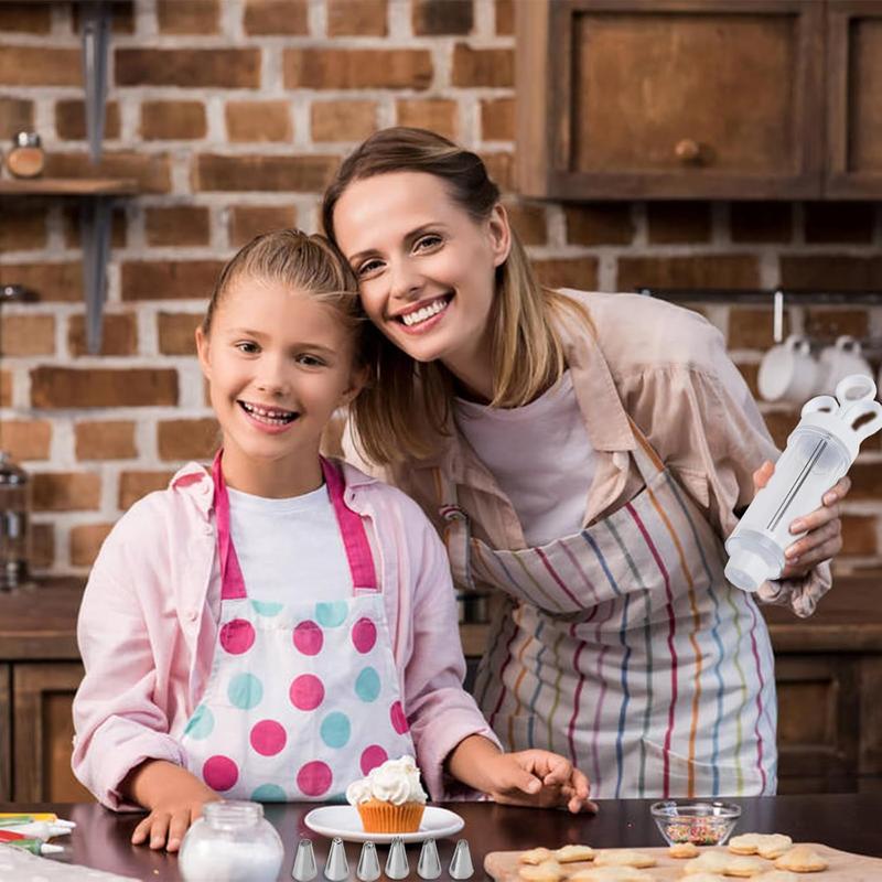 🍪🧁 Gebäckpresse für Spritzgebäck – Keks- und Sahnepresse mit Spritztüllen für Plätzchen und Tortendekoration