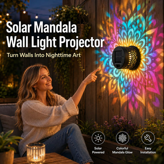 ⏰ 50 % RABATT – Nur für kurze Zeit☀️ Solar-Wandleuchte für Außenbereiche ✨ Zylindrisches Design mit Lichtmuster – Wetterfest für Garten, Terrasse & Balkon