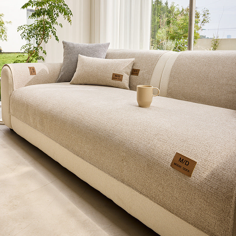 🛋️ Gepolsterte rutschfeste Sofaabdeckung – ultraweich, waschbar & kratzfest – ideal für Kinder und Haustiere 🐾