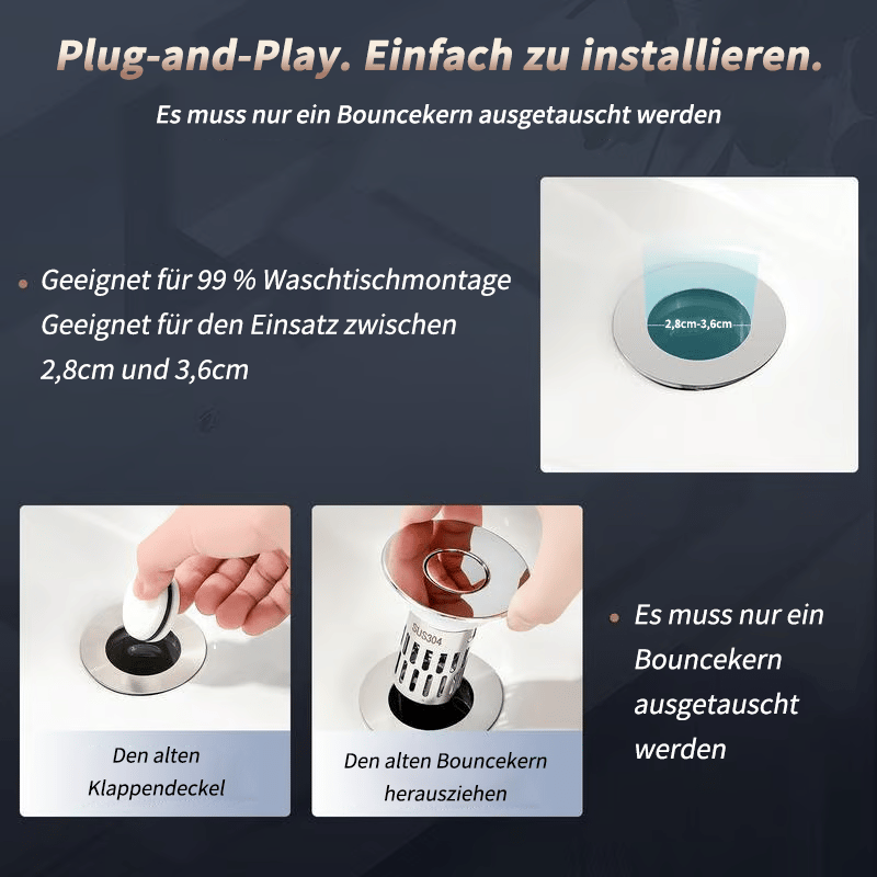 🔥Universelles Abflusssieb aus Edelstahl