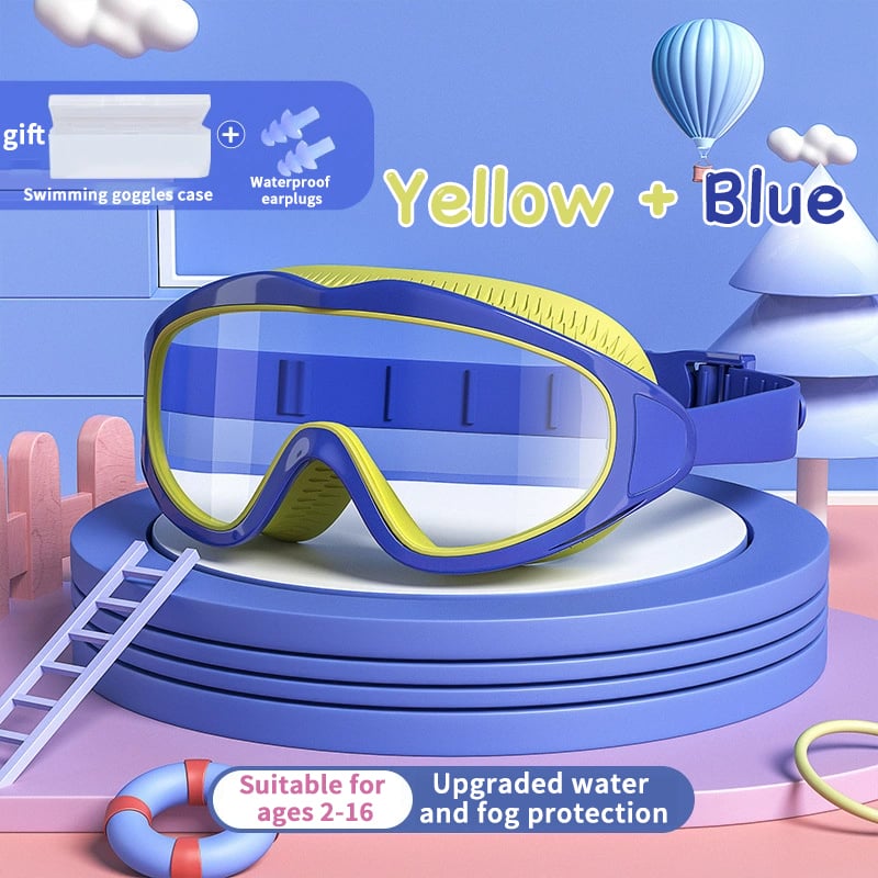 🍹2025 HEISS 50% Rabatt☀️HD-wasserdichte und antibeschlagende Kinder-Schwimmbrillen mit großem Rahmen