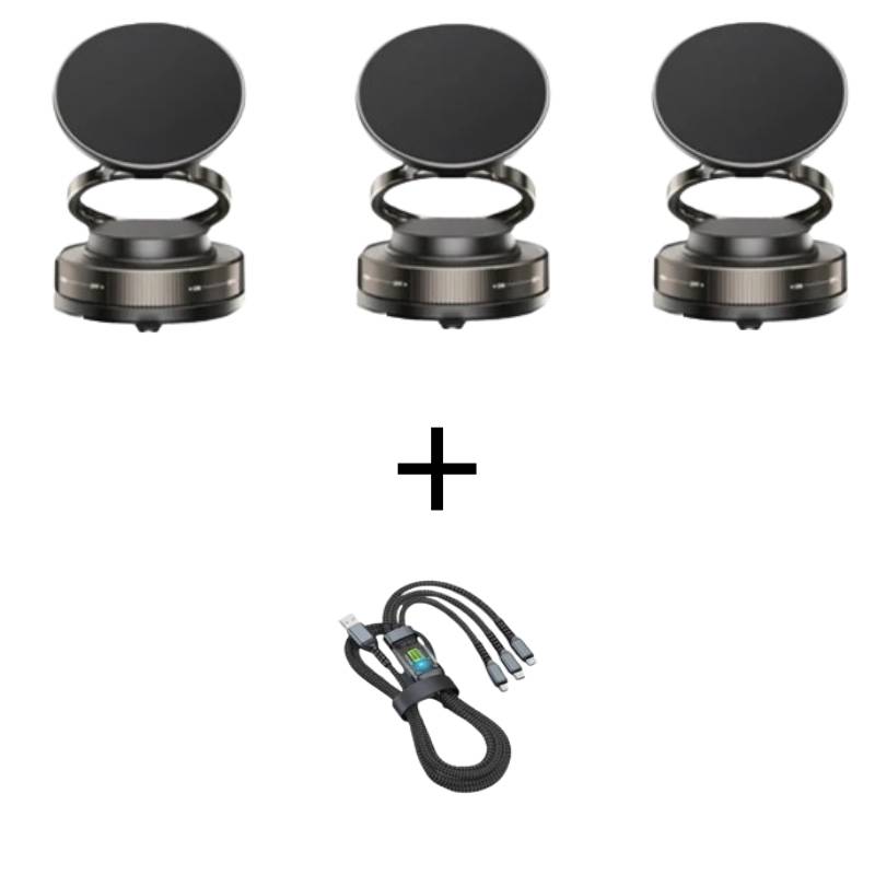 360° einstellbarer magnetischer Vakuum-Telefonhalter