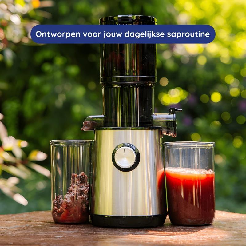 Saftpresse mit Saft-Trennsystem – automatisch, vielseitig & ohne Vorschneiden – ideal für Obst & Gemüse – für Zuhause🍎🥕