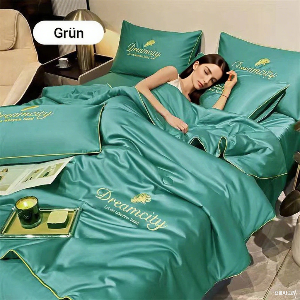 📢📢Letzter Tag – 50 % Rabatt!! ⏰4-teiliges Bettwäsche-Set – atmungsaktiv & kühlend, mit temperaturregulierender Funktion – für ganzjährig angenehmen Schlaf🛏️💤