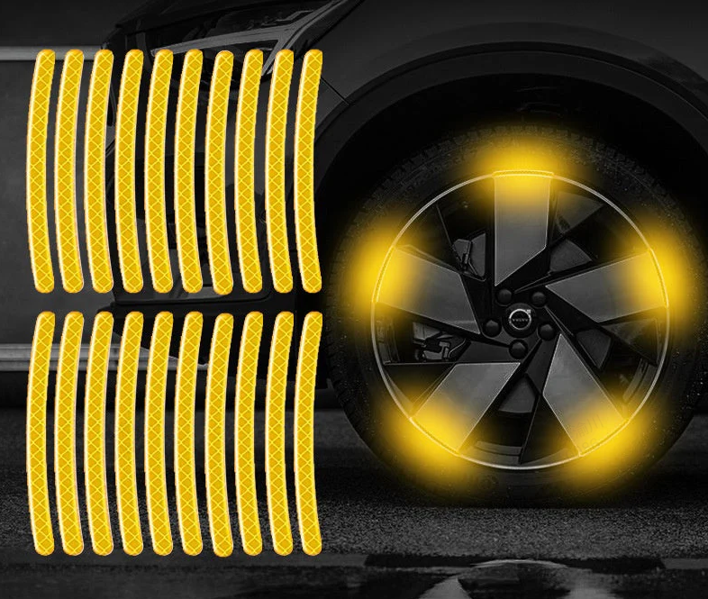 Reflektierende Auto-Felgenaufkleber（Kaufen Sie 2 genug für das Vorderrad Kaufen Sie 4 für das ganze Auto）