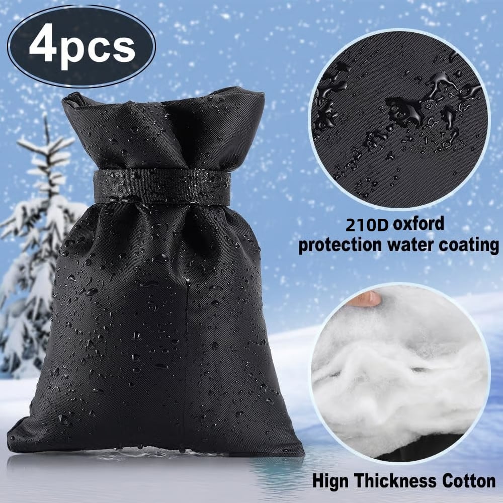 🎁 1+1 GRATIS❄️ Wasserhahn-Abdeckung mit Kordelzug – winterfester Frostschutz für Außenwasserhähne, warm & wasserdicht