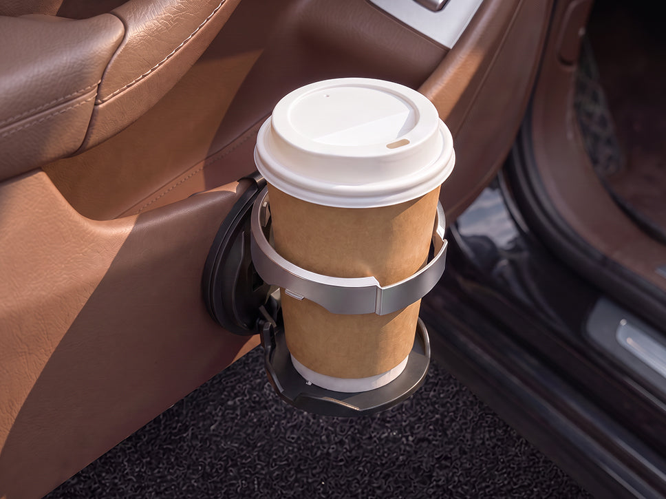 Unfold and use cup holder