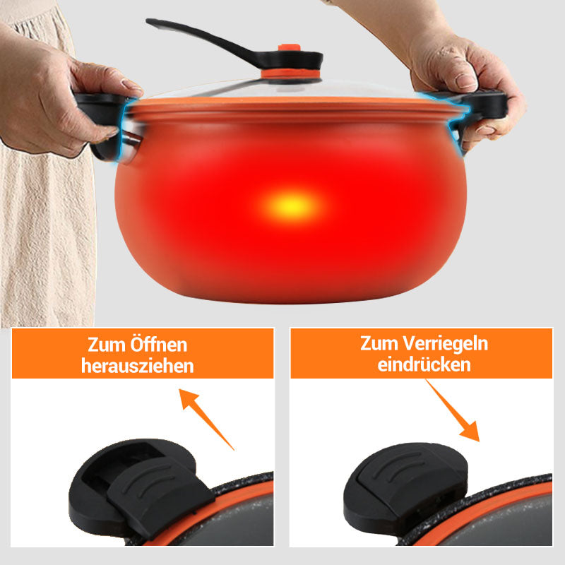 📢Zeitlich begrenzt 50% RABATT🍲Mikro-Schnellkochtopf mit großem Fassungsvermögen