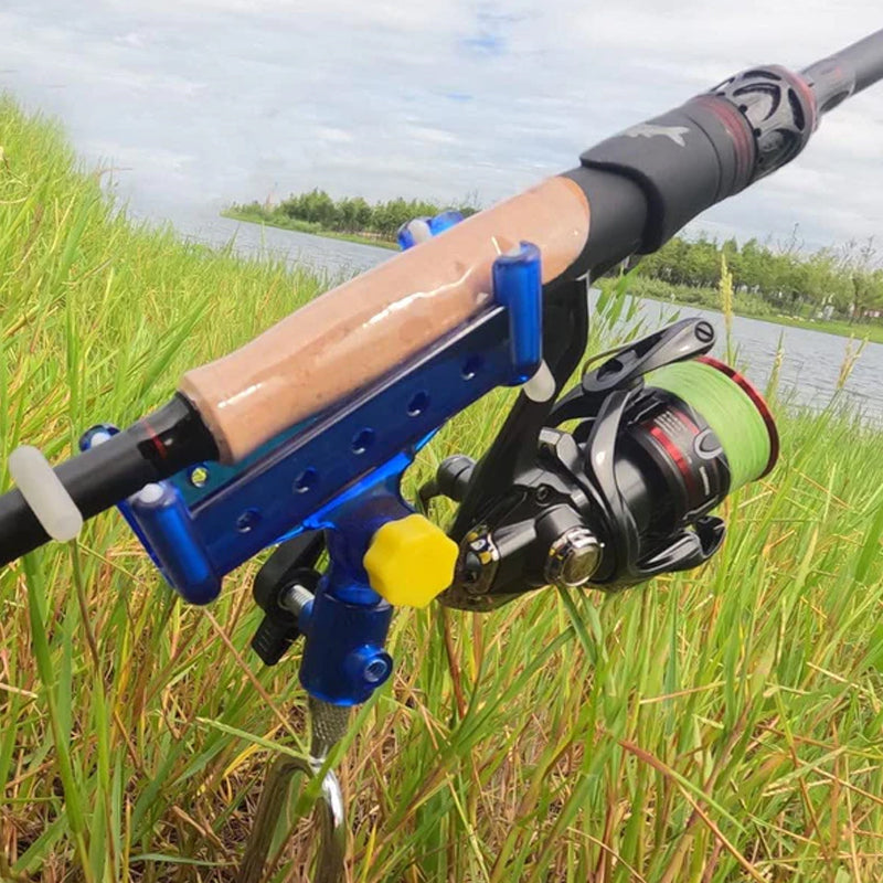 🎣 50% RABATT! 🔄 Multifunktionaler Rutenhalter mit Selbstverriegelung – Erdspieß, 360° verstellbar, für Hand- & Meeresruten