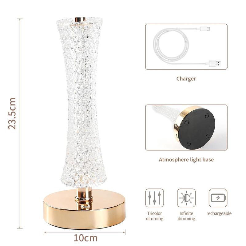🌙💡 Wiederaufladbare Touch LED Nachtlicht Lampe mit 3 Farben – Ambientelampe für Schlafzimmer und Geschenkidee