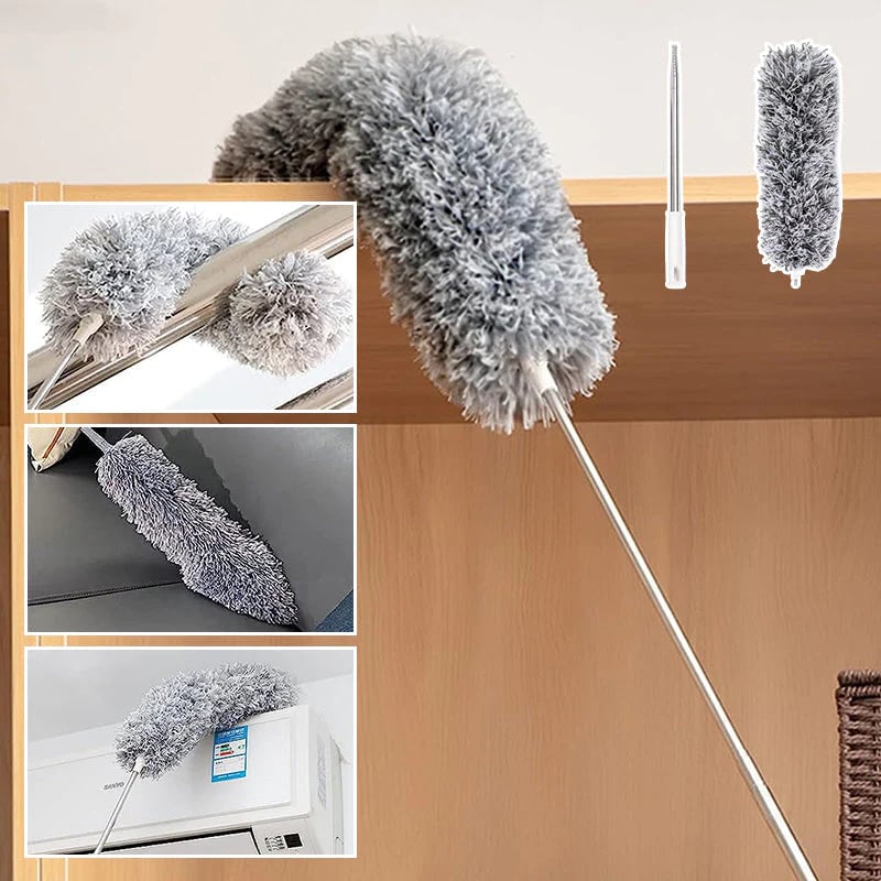 🧹 50 % Rabatt! Teleskop-Staubwedel – Ausziehbarer Staubfänger für Decken, Ecken & schwer erreichbare Stellen
