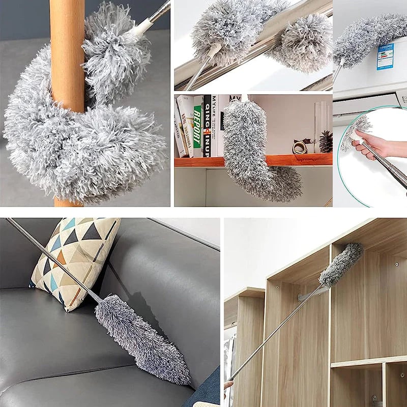 🧹 50 % Rabatt! Teleskop-Staubwedel – Ausziehbarer Staubfänger für Decken, Ecken & schwer erreichbare Stellen