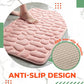 🛁 50% RABATT!🏠✨ Rutschfeste Memory-Foam-Badematte mit Kiesel-Velours – für Bad, Flur & Wohnzimmer