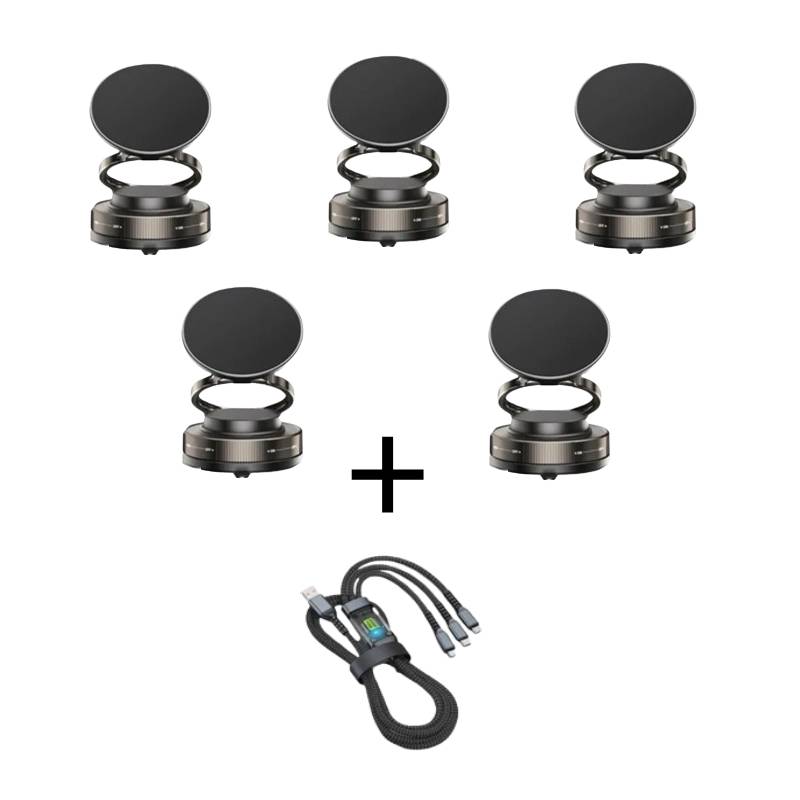 360° einstellbarer magnetischer Vakuum-Telefonhalter