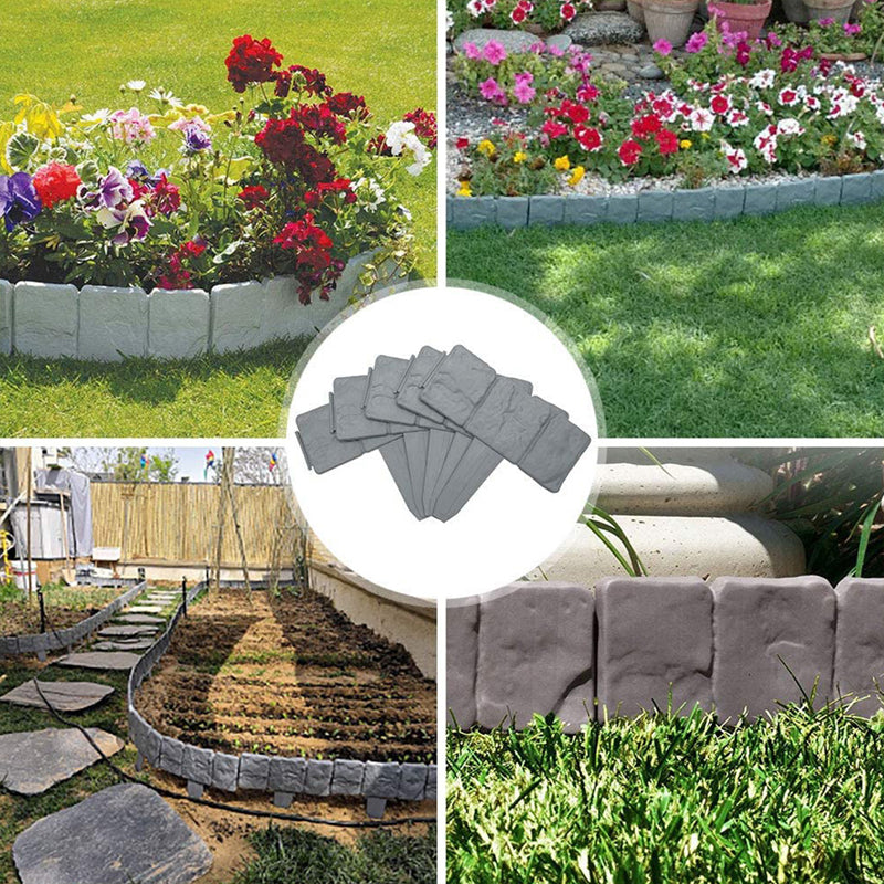 🏡 50% RABATT! 🌿 Gartenzaun aus Kunststein – Einfach zu montieren & erweiterbar – Naturgetreue Optik, perfekt für Beete, Wege oder Rasen – wetterfest & langlebig ✨