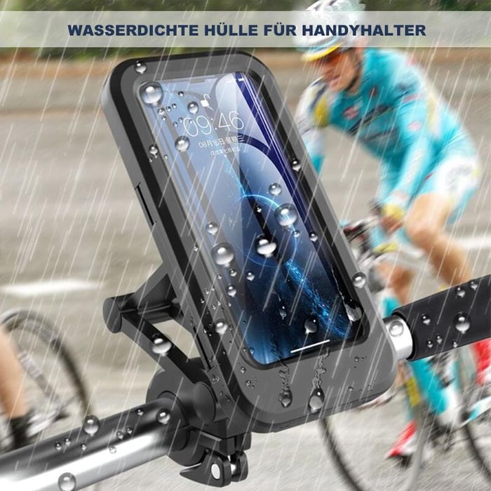 🚴‍♂️💦【Wasserdicht & Stoßfest】Fahrrad-Handyhalter - HALBER PREIS!