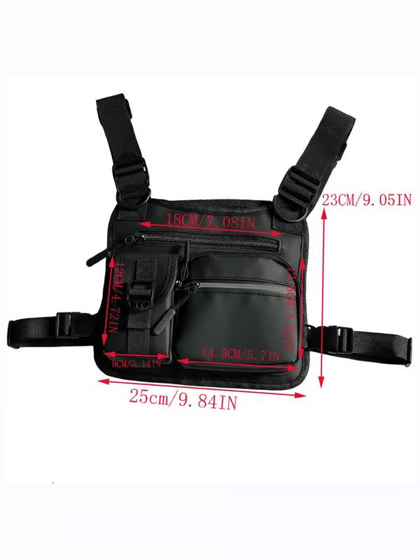 🔥Multifunktionale taktische Brusttasche mit verstellbarem Reißverschluss