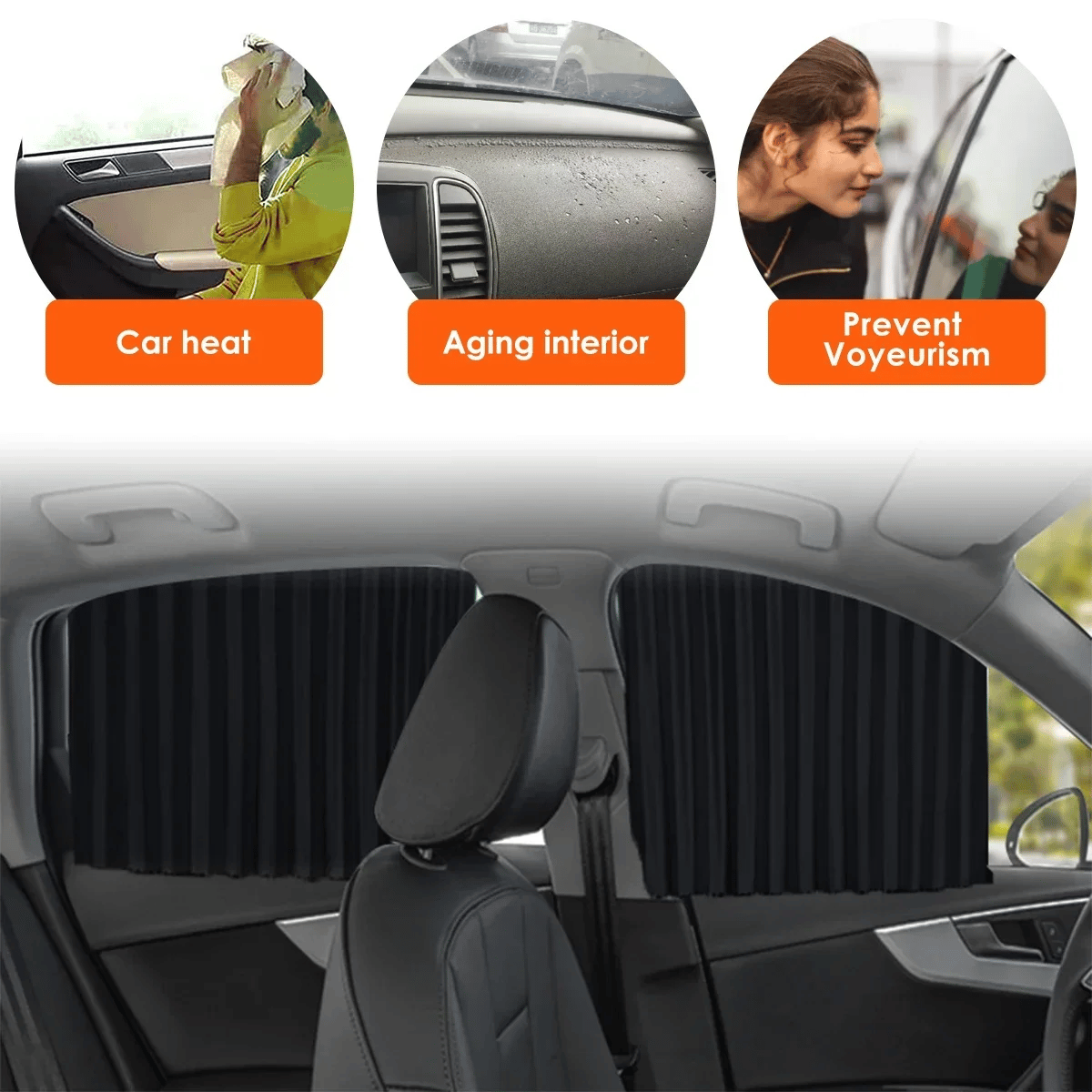 🔥 50% RABATT! 🚗 Magnetischer Auto Sonnenschutz – Ganzjähriger Fenster Sichtschutz mit UV-Schutz & Hitzeschutz