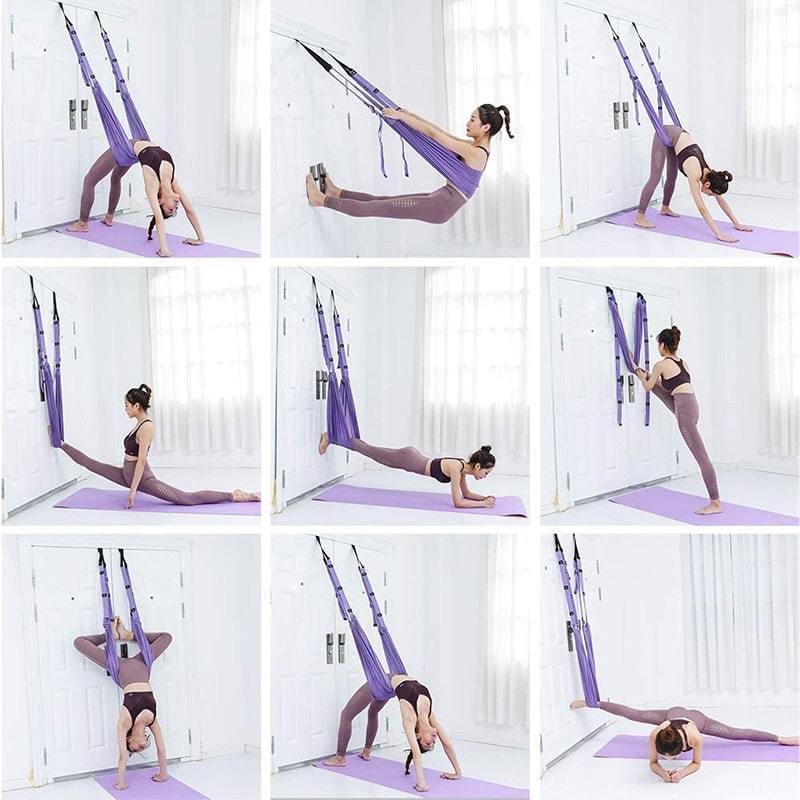 🧘‍♀️ Aerial Yoga Hängematte für sanfte Dehnung & Rückengesundheit – ideal für Zuhause, Anfänger & Senioren