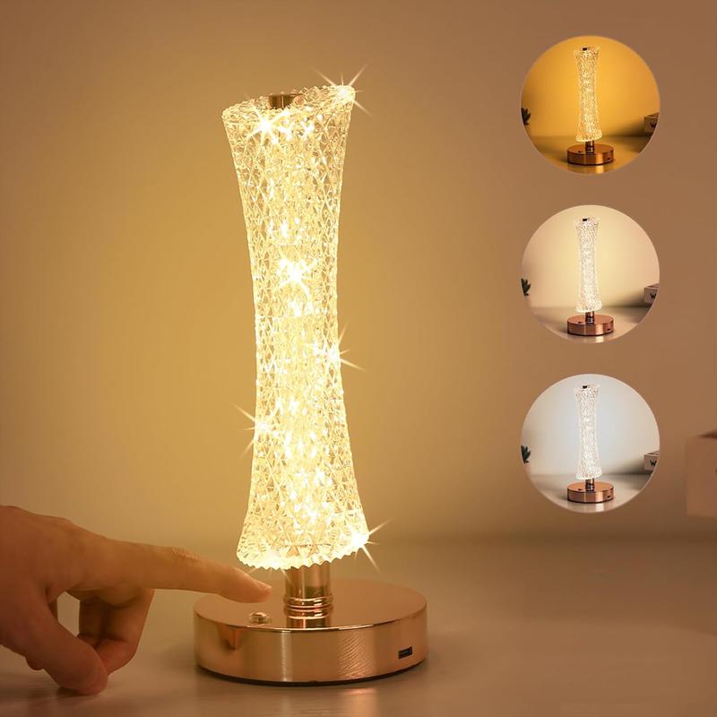 🌙💡 Wiederaufladbare Touch LED Nachtlicht Lampe mit 3 Farben – Ambientelampe für Schlafzimmer und Geschenkidee