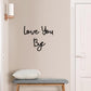 ✨ 50 % Rabatt – Boho-Wanddekor aus Holz – „LOVE YOU BYE“-Schriftzug, rustikaler Stil & vielseitig für Zuhause 🌿
