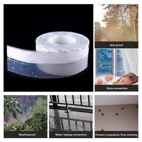 Selbstklebende Silikondichtung 25 mm – Für Türen & Fenster, schützt vor Wind und Staub 🏠🌬️