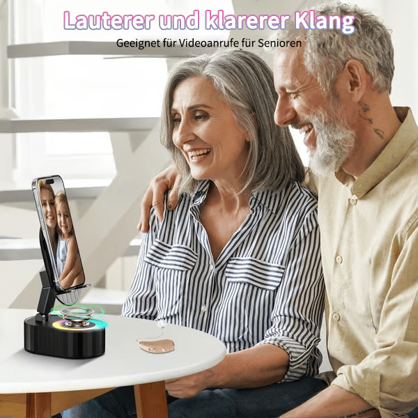 5-in-1 Handyhalterung mit Bluetooth-Lautsprecher & LED-Licht – 360° drehbar 📱🔊