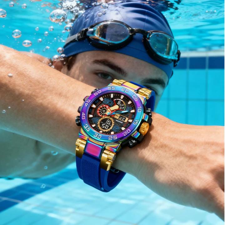 Multifunktionale wasserdichte LED-Digitaluhr