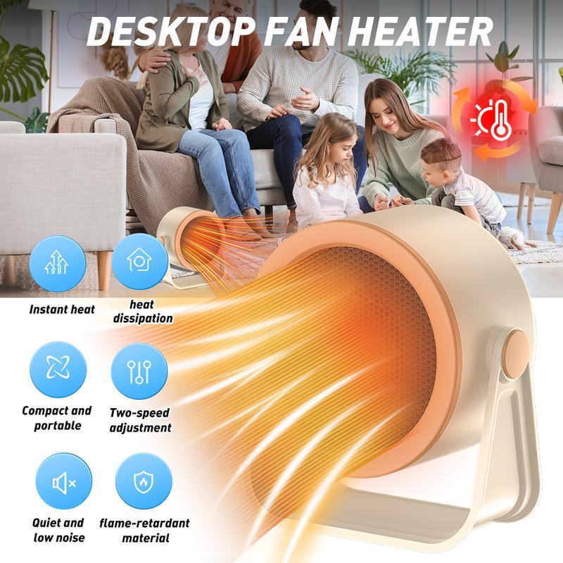 🔥 50% RABATT! 🔥 Mini-Tisch-Heizlüfter – schnelle Wärme für Büro, Schlafzimmer & Schreibtisch, kompakt & leise