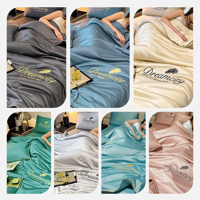 📢📢Letzter Tag – 50 % Rabatt!! ⏰4-teiliges Bettwäsche-Set – atmungsaktiv & kühlend, mit temperaturregulierender Funktion – für ganzjährig angenehmen Schlaf🛏️💤