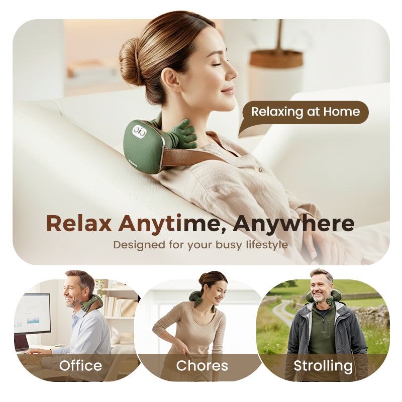 Gemütlicher Weihnachts-Nackenmassager – 3-Stufen Smart-Massagegerät ⏳ Solange der Vorrat reicht