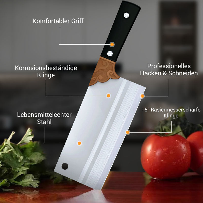 Geschmiedetes Küchenmesser aus rostfreiem Stahl – Scharf, langlebig & ergonomisch