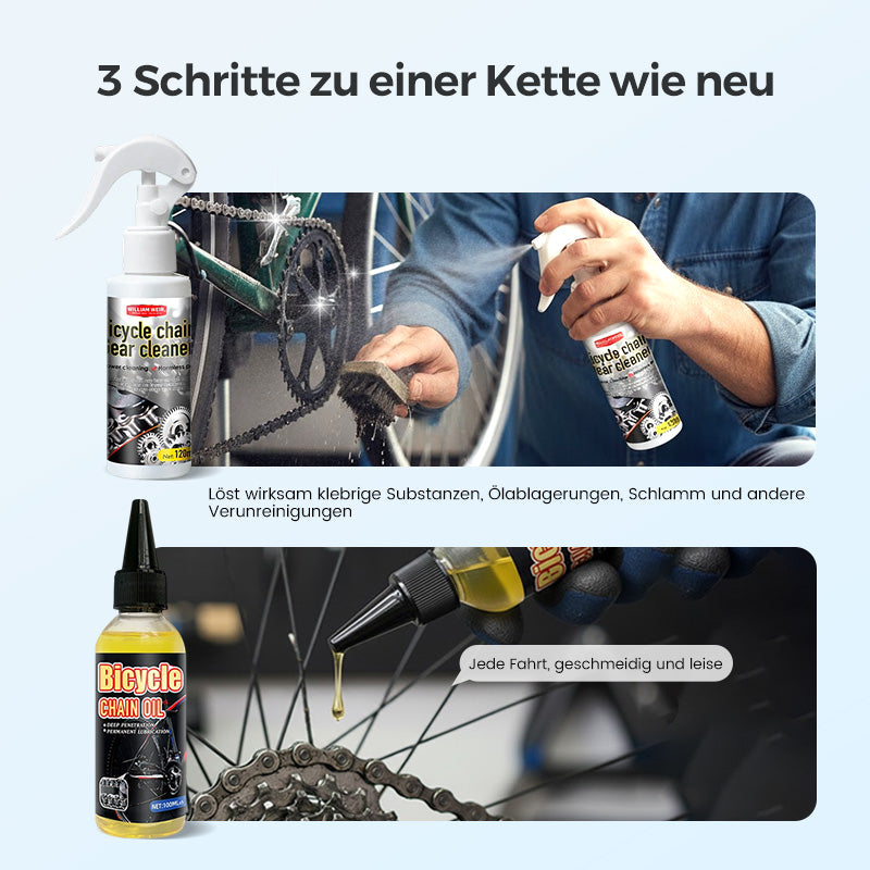Fahrrad Kettenreiniger für Anhänger – Handfreie Reinigung für Mountainbike und Rennrad