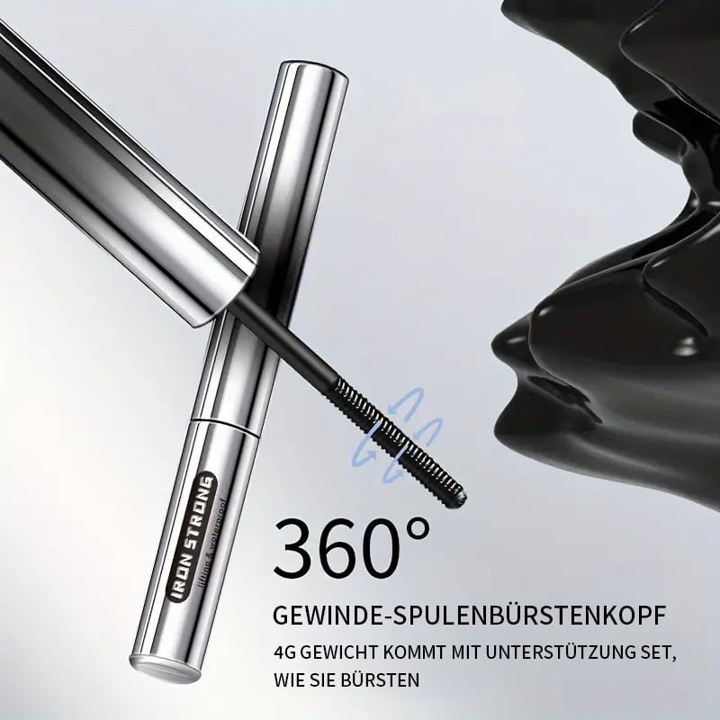 Schlanke, wellenförmige kleine Stahlrohr-Wasserfest-Natur-Mascara