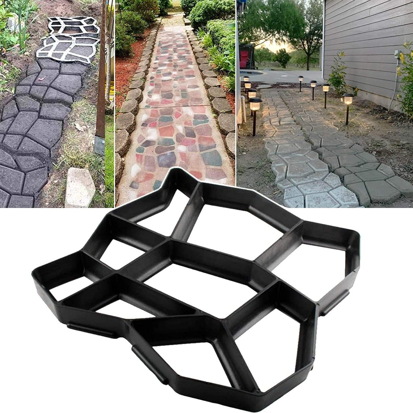 🧱 Pflasterform für Gartenwege – Wiederverwendbare Betonform für Gehwege, Terrassen & DIY-Gartengestaltung