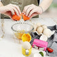 🍳 50 % Rabatt – 2-in-1 Eierknacker & Eigelb-Separator – hygienisch, einfach in der Handhabung & vielseitig für rohe und gekochte Eier 🥚