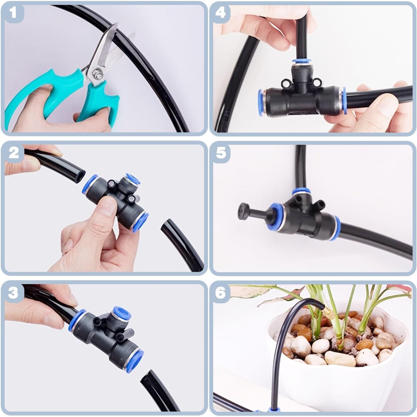 Garten-Bewässerungssystem mit verstellbaren 360°-Sprühdüsen – Automatische Beregnung, wassersparend (Jetzt 50% Rabatt)