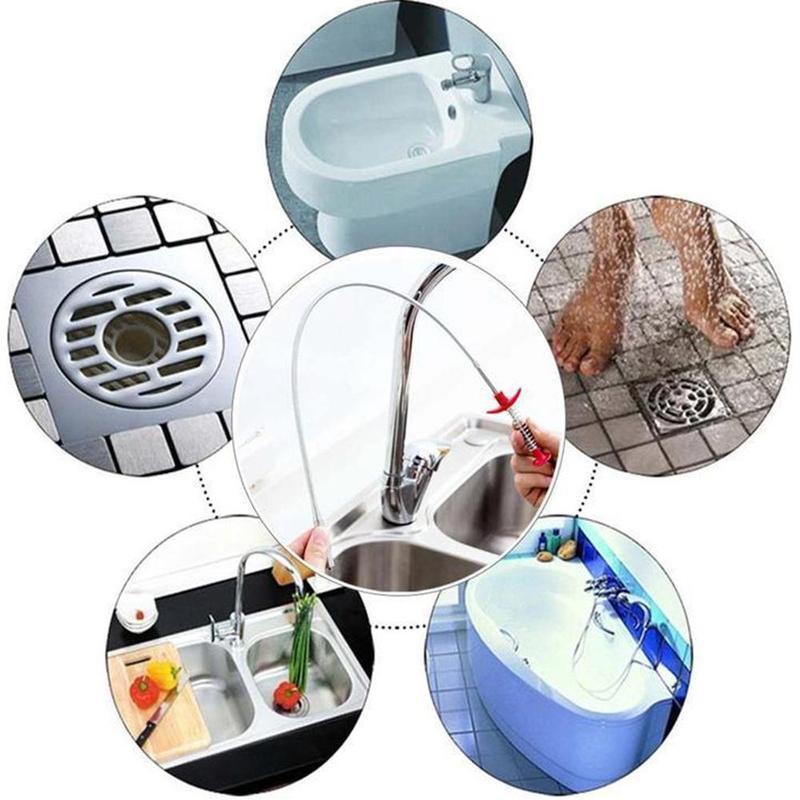 🧹 Toiletten- & Abflussgreifhaken – flexibel, rutschfest & effektiv gegen Verstopfungen, ideal für WC, Dusche & Küchenablauf 🚽🚰