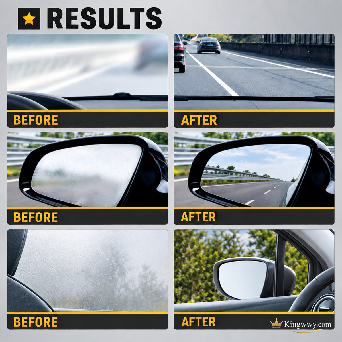 🚗 50% RABATT! 🪟 Komplettset Autoscheibenreinigung – Doppelseitiges Pad & anti-Beschlag ✨